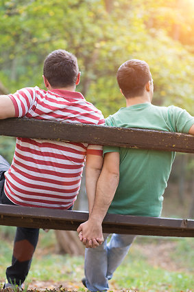 Couple Therapy. two gay man holding hand